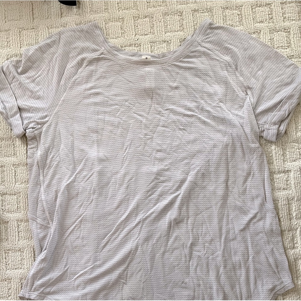 Off white Lululemon short sleeve shirt